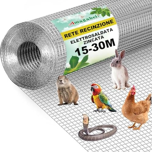 Amagabeli Hardware Cloth 1/4 inch 36 inch x 50ft Chicken Wire 23 Gauge Galvanized Weld Wire Mesh Roll Fencing Garden Netting for Poultry Rabbit Snake Gopher Cage Raised Bed Vegetable Tree Bird Quail