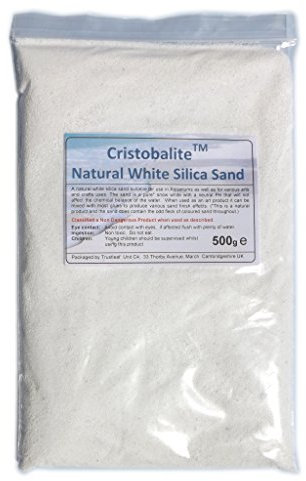 Trustleaf 500g Bag of Decorative White Silica Sand - Art and Crafts, Aquariums