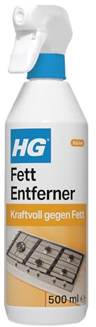 HG Küchen Entfetter, starker Küchenfettlöser, entfernt Fett & Öl mühelos von allen Oberflächen, vielseitig einsetzbar - 500 ml