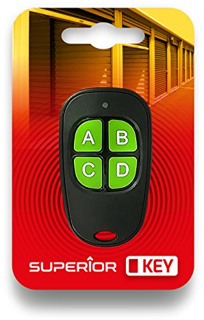 Superior Key – Mando a Distancia Universal de Cuatro Canales, frecuencia de 433,92 MHz, código Fijo