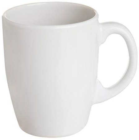 Excelsa Trendy White Set 6 tazas Mug, cerámica, blanco, 6 unidades (paquete de 1)