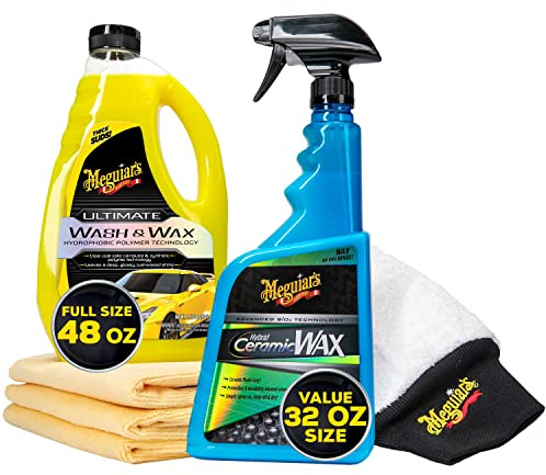 Meguiar's G55163 Premium Wash & Hybrid Ceramic Wax Kit