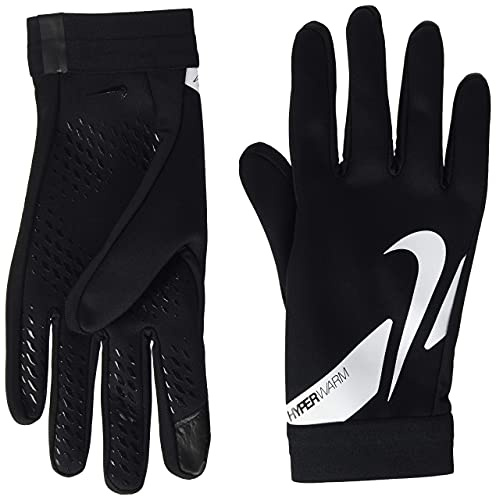 Nike, Hyperwarm Academy, Fußballhandschuhe, Schwarz/Schwarz/Weiß, S, Unisex-Adult
