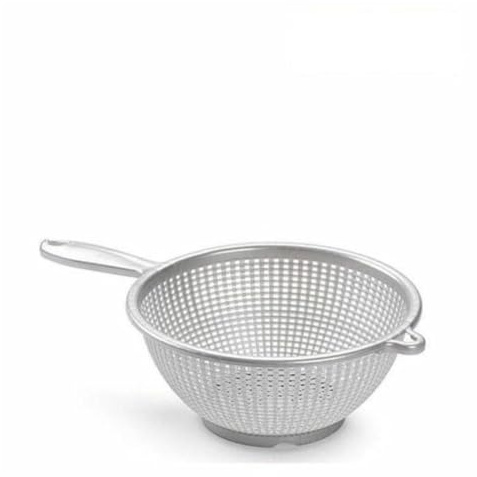Trade Shop - SCOLAPASTA COLINO SETACCIO ROTONDO IN PLASTICA DIAMETRO 22 CM CON MANICO CUCINA -