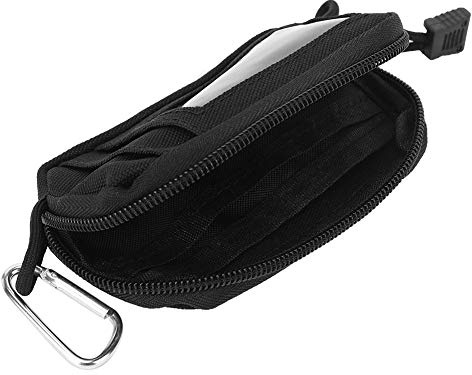 Mini Nylon Wallet Wasserdichter Reisegeldbeutel zum Blockieren der Taillenbrieftasche mit Molle-Aufsatz zum Klettern