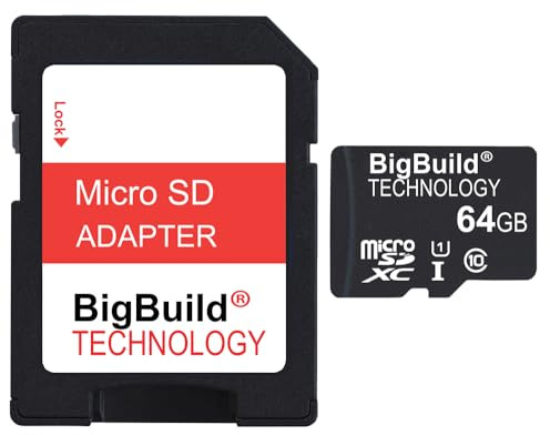 eMemoryCards 64 Go 80Mo/s Ultra Rapide microSD Carte mémoire pour Caméscope de Sony Handycam HDR-CX405, HDR-PJ410B