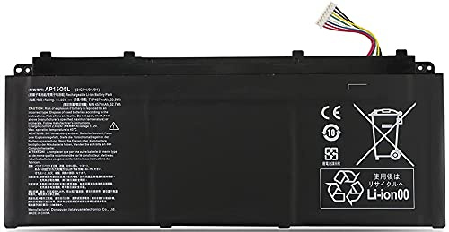 ASKC AP15O5L Replacement Akku für Acer Aspire S13 S5-371 S5-371T Chromebook R13 CB5-312T Swift 1 SF114-32 Swift 5 SF514-51 SF515-51T Spin 5 SP513-52N SP513-52NP AP1505L 3ICP4/91/91 53.9Wh