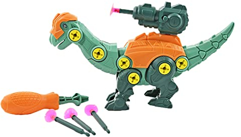 Kögler 90508 - DIY Bau-Set Robo-Dino im Ei, Brachiosaurus Spielfigur, Dinosaurier-Figur mit Katapult und Saugnapf-Pfeilen, zum Bauen und Spielen, coole Geschenk-Idee für Kinder ab 3 Jahren