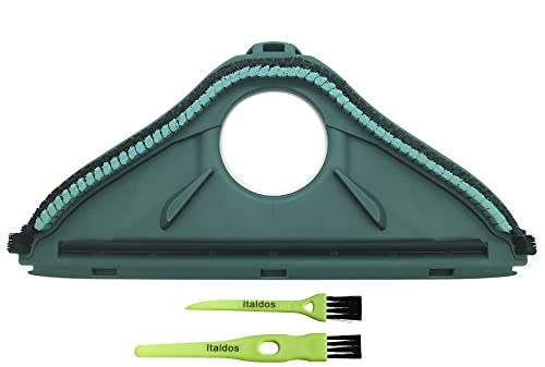 Italdos Bajo cepillo compatible con Folletto VK 140 150 cerdas suelo para cepillo HD 40 HD50 recambio cepillo aspirador verde