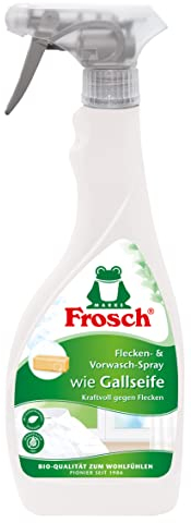 Frosch wie Gallseife Flecken und Vorwaschspray, Fleckenentferner zur Vorbehandlung, für Weißes, Buntes und Feines, entfernt Fett, Öl, Blut, Eiweiß, 1er Pack (1 x 500ml)