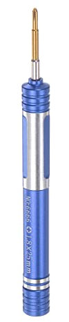 sourcing map Aluminum Precision Screwdriver 1.8mm Phillips Magnetic Head Manual Pen Shape Screw Driver for Phone Watch Glasses Electronics Repair