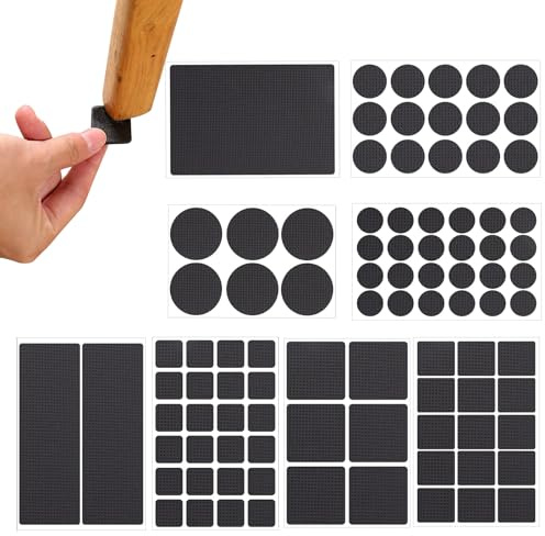 Furniture Pads Floor Protection Set - 93PCS Furniture Pads and Chair Leg Protectors - Non-Slip & Durable - Pack of 93 Pieces