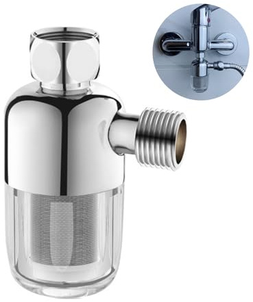JDBlissful Wasserfilter Dusche, Duschfilter aus Rostfreiem Stahl, Wiederverwendbarer Filter, Filtert Verunreinigungen aus Wassersystemen für Wassererhitzer, Toiletten, Waschmaschinen