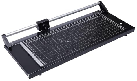 61 cm Schnittlängen-Papierschneider für A3, A4 und A5, Metall, Premium-Papierschneider, groß, manuell, scharfer Fotoschneider mit magnetischem Positionierungslineal mit Mobilität