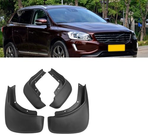 Bqieai 4PCS Auto Vorne Hinten Schmutzfänger, Für Volvo XC60 2018-2023 Rad Spritzschutz Kotflügel Staubdicht Schlamm Klappen Car Styling Zubehör