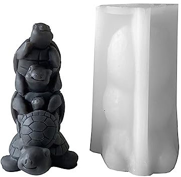Stampo in silicone a forma di tartaruga dolce per la cottura perfetta per torte cioccolato coniglio famiglia resina forma decorazione da tavolo