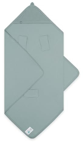 emma & noah UV-Einschlagdecke, 50+, geprüft, 0-8 Monate, Babydecke für Babyschale, Maxi Cosi®, Kindersitz, für Frühling und Sommer, Atmungsaktiv, Einfache Handhabung (Essential Mint)