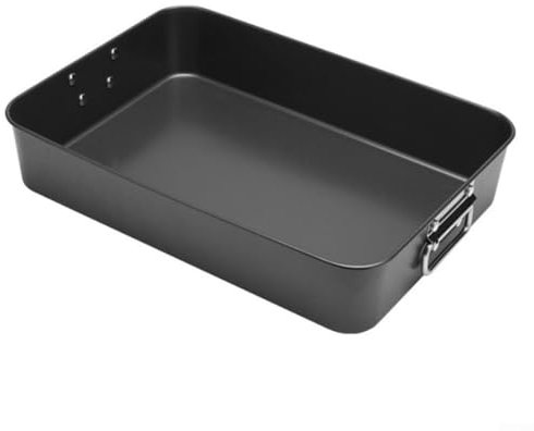 Besttoolifes Großer Truthahn-Bräter, 40,6 cm, Edelstahl, antihaftbeschichtet, für gleichmäßige Wärmeverteilung, vielseitiges Backen und einfache Reinigung, für Lasagne, Gemüse und Brownies (40,6 cm)