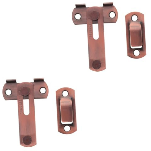 Gadpiparty 4sets Barn Door Locks Latches Stainless Steel Door Lock for Sliding Gate