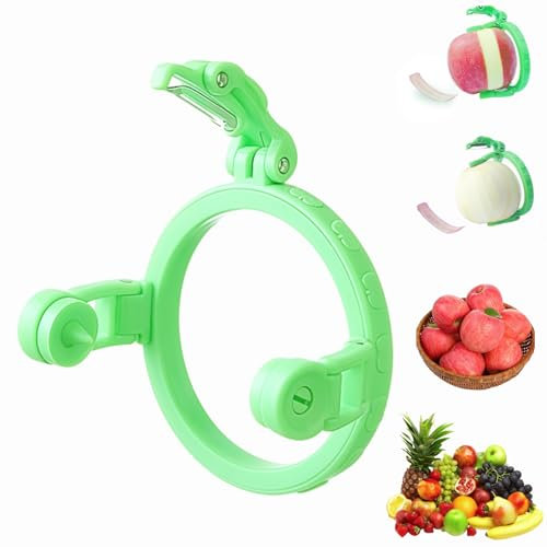 2025 Upgrade Handheld Apple Peeler - Quick Peeling, Foldable Rotation Fruit Spiralizer Peeler Machine, Kitchen Fruit Peeling Tool - Not Hurt Your Hands, for Kiwis, Peaches, Apple, Melon (1pc)
