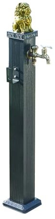 CCKUYT Fontana a Colonna d'Acqua da Giardino Indipendente in Acciaio Inossidabile, Colonna con Rubinetto, Rubinetto per Esterni, Colonna d'Acqua Verticale da Giardino, Fontana a Rubinetto per Esterni