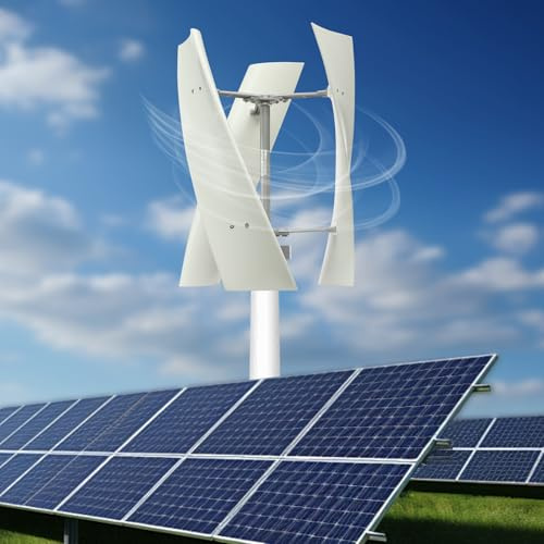 Windkraftanlage | 100W Vertikale Windgenerator 3-Blatt 13M/S IP67 | Kleine Windturbine mit Steuergerät für Booten Pavillons Hütten