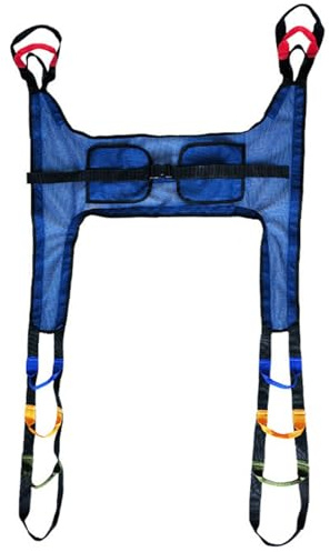 Patient Lift Sling - Toileting Hoist Carrier with Lifting Aid Straps for Transfer from Bed to Wheelchair, Ideal for Showering and Toileting