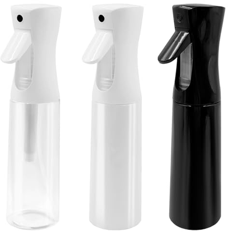 inheming 3pcs Vaporisateurs Vide en Continu, Bouteille Vide de Spray Réutilisable pour Cheveux, flacons pulvérisateurs pour cheveux 300ml pour Coiffeurs, Plantes, Visage