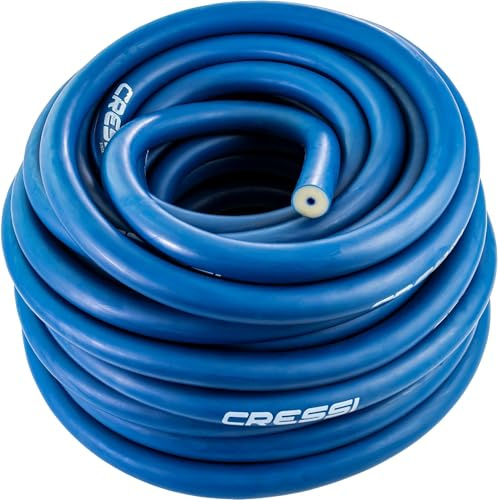 Cressi since 1946 - Pure Band Rubber 15m Blue 16mm - Elastic Roll Band Ø16mm in Natural Latex 45 Sh/A, to maximise resistance to ball pressure on the inner walls of the rubber, Unisex