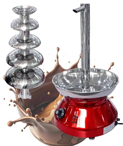Macchina per fontana di cioccolato, cascata self-service a 5 livelli con controllo della temperatura, motore in rame puro, ideale per feste e buffet
