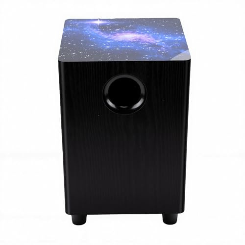 Tosuny Subwoofer Passivo da 6,5 ​​pollici 100 W per Home Theatre, Altoparlante da Pavimento per Bassi Profondi con Tecnologia Ground Gain, Cabinet in MDF Dal Design con Motivo Stellato
