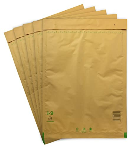 100 Versandtaschen Luftpolsterumschläge 320 x 455 mm DIN A3 Luftpolsterversandtaschen Luftpolstertaschen Gr. I/9 I9 braun Umschläge haftklebend gepolstert Polsterumschlag Taschen