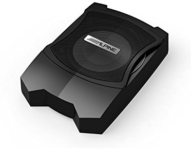 Alpine PWE-V80 Pre-Loaded Subwoofer 160 W, Tieftöner, aktiver Subwoofer, 160 W, 50–100 Hz, 160 W, mit Gehäuse,schwarz