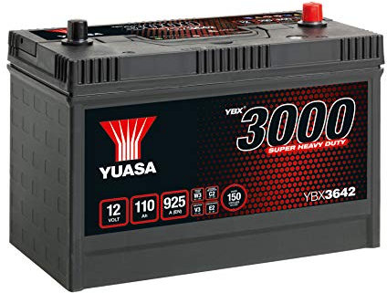 Yuasa YBX3642-110 12V 110Ah 925CCA Super Heavy Duty Sealed Maintenance Free Commercial Vehicle Battery