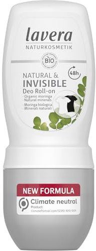 lavera Deo Roll-On NATURAL & MILD 48h - vegan - Naturkosmetik - Bio-Hafer & natürliche Mineralien - ohne Aluminium - klimaneutral - 48h Schutz - dermatologisch getestet - 50ml