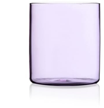 Ichendorf Milano Bicchiere Vino Lilla | Collezione Cilindro Extra Light Colore | 30 cl | Vetro Borosilicato | Fatto a Mano
