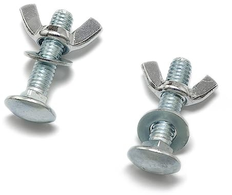 Pro Bamboo Kitchen 10pcs Carriage Bolts Wing Nuts Wing Screw 5/16-18x1-1/2 with Washers Lightweight and Portable for Fasteners