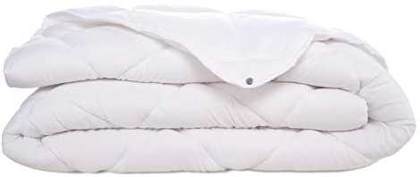 happyfriday Couette 4 saisons 120 + 250 g blanc, 90 x 200 x 32 cm (lit 90), 100 % microfibre (extérieur) 100 % polyester (rembourrage), qualité 120 +