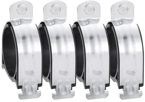 Unifizz 5Pcs Rubber Cushion Strut Clamp 3 Pipe Cushion Clamp for Mounting Copper Piping PEX Pipe CVPC Tubing to Strut Channels
