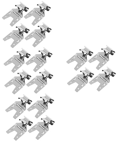 COHEALI 16 Stk Preisschild-clip Stichworte Schaufenster Tischregal Mini-etiketten Drehbare Schilderclips Regal Hängende Schilderhalter Platzkartenclip Preisschildhalter Mini-regal Metall