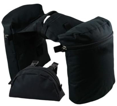 Pferdesatteltasche für Outdoor Abenteuer, Stilvolles Design, Schwarz