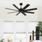 Depuley Modern Ceiling Fan with Remote Control, 5-Speed Noiseless Reversible Powerful DC Motor, Adjustable Ceiling Fan Without Light for Bedroom Dining Living Room,Timing, 8 Blades,72Inch,Black