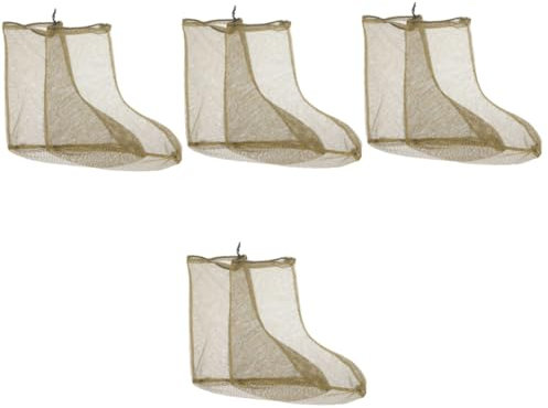 BESPORTBLE 4 Paires Chancelières en Maille d'extérieur pour Les Aventures dans la Jungle et la pêche Anti-piqûres de moustiques (Vert et Camouflage-)