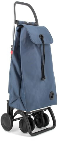Rolser I-Max MF 4 Wheel 2 Swivelling Foldable Shopping Trolley - Denim