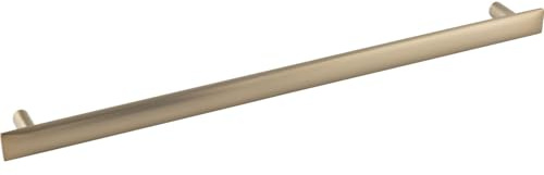 Furnipart Möbelgriff Flow Breite 356mm - Schrankgriff LA 320mm elegant, Zinkdruckguss Messing gebürstet