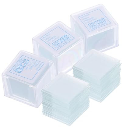 iplusmile 500stücke Klare Mikroskopische Deckgläser Quadratische Objektträger Für Labor Mikroskop Proben Präzise Vorbereitung Und Vielseitige Verwendung Forschungsbereich