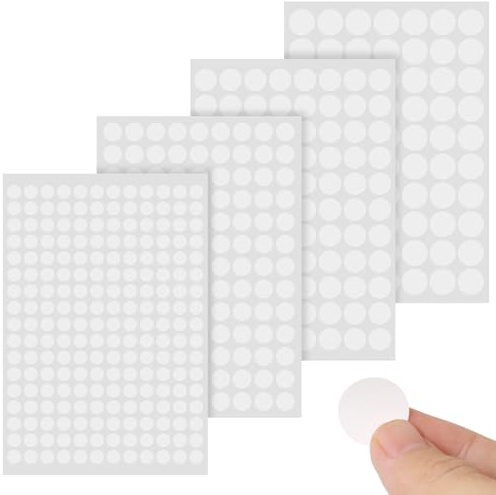 FOMGIIN 479 Stück Selbstklebend Schraubenabdeckung, Ø10mm Ø13mm Ø16mm Ø19mm Weiß PVC wasserdichte Schraubenloch Selbstklebende Schrauben Abdeckkappen Aufkleber, für Möbel Wandschränke Schreibtische