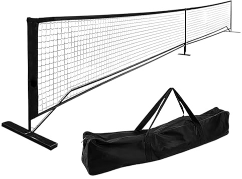 Tennisnetz, tragbares Tennisnetz, 6,7 m Spielnetz für Garten, tragbares Sport-Setup, Spielnetze für Gärten, leichtes, abnehmbares Übungsnetz für Kinder und Erwachsene, faltbare