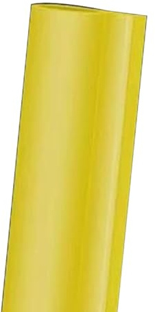 Protector de Cable de Suelo, Pasacables de Suelo, Material de PVC, Funda Aislante a Presión, Adecuado para Cables y Alambres de Exterior(Yellow,500x1.2cm/197x0.47in)