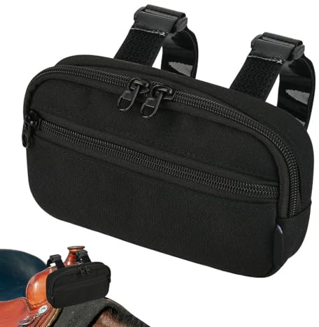 Pferdesatteltasche – Verstellbare Reitsatteltasche Mit Reißverschluss | Pommel Pocket Organizer Für Smartphone, Schlüssel Und Wasserflasche, Outdoor-Reitausrüstung Für Männer, Frauen Und Profis